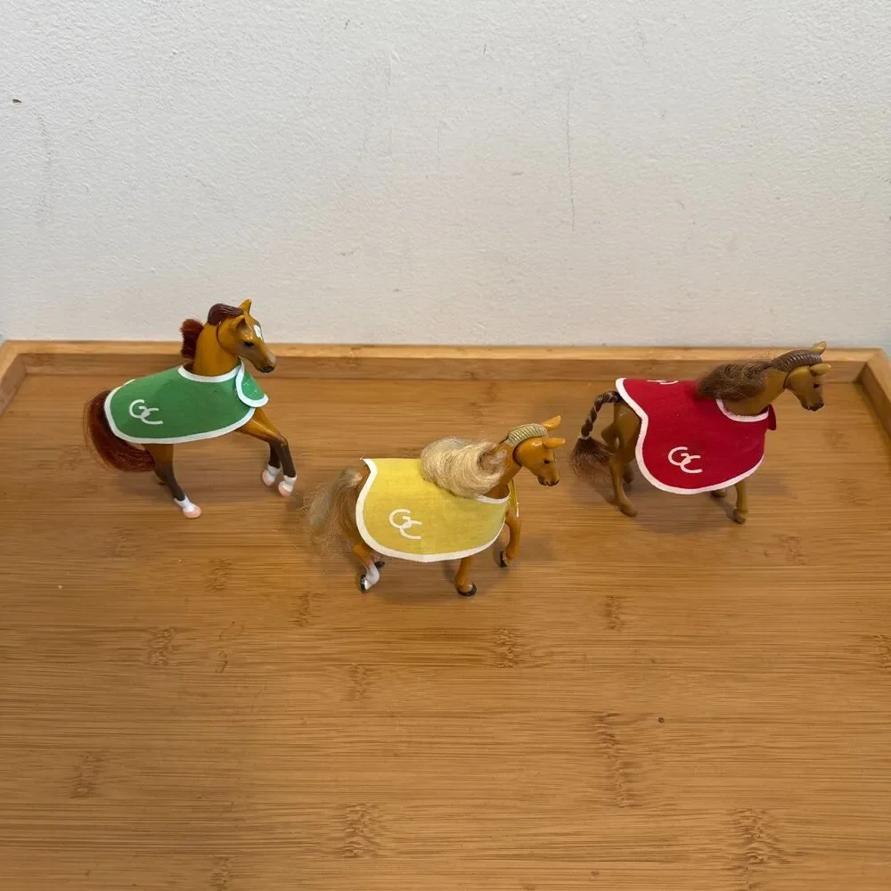 Vintage Grand Champions Mini Horse Lot 3 Empire 1996 1999 GC Blankets Movable